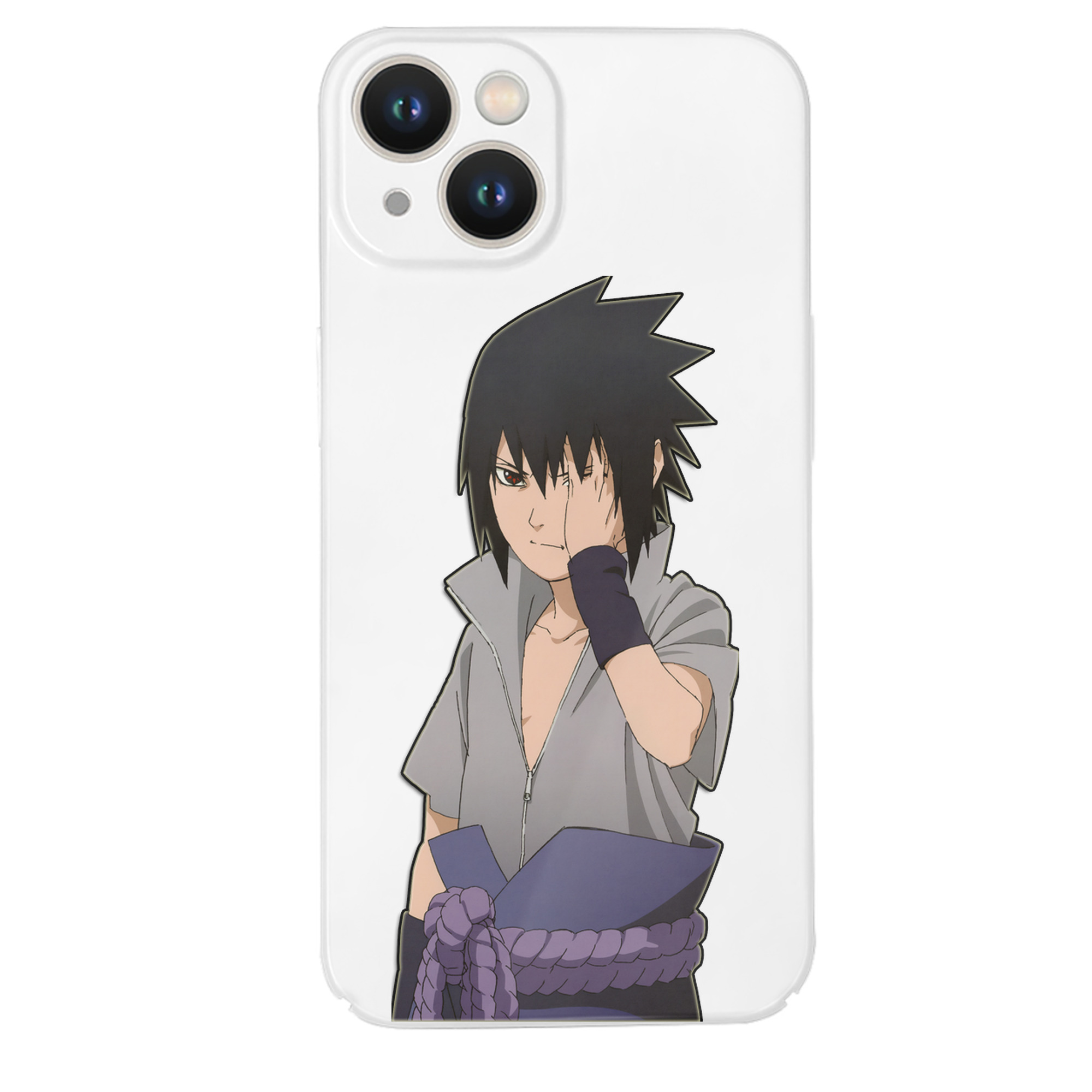 （画像用） NARUTO -ナルト- うちは サスケ Uchiha Sasuke 【iPhone 14シリーズ対応】ハードケース
